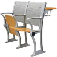 2019 Aluminum alloy  multi-media training school desk and chair in rows